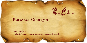 Muszka Csongor névjegykártya